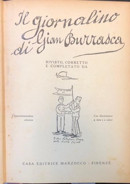 IL GIORNALINO DI GIAN BURRASCA. Rivisto, corretto e completato da …