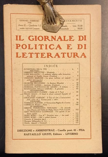IL GIUSTI IN ALCUNI COMMENTI BIOGRAFICI DI PIER CIRONI. Saggio …
