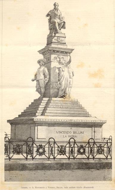 IL MONUMENTO A VINCENZO BELLINI A CATANIA. Opera dello scultore … | Immagine principale