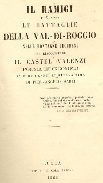 IL RAMIGI. O siano le Battaglie della Val di Roggio …