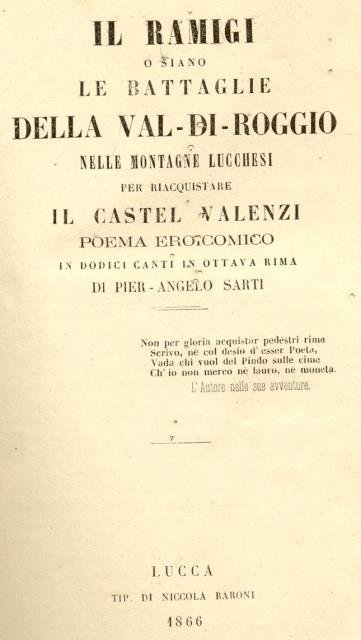 IL RAMIGI. O siano le Battaglie della Val di Roggio …