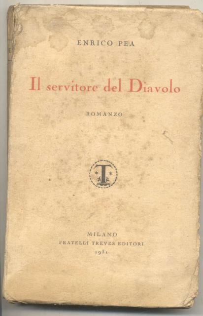 IL SERVITORE DEL DIAVOLO. Romanzo.