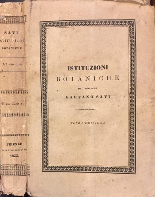 ISTITUZIONI BOTANICHE.