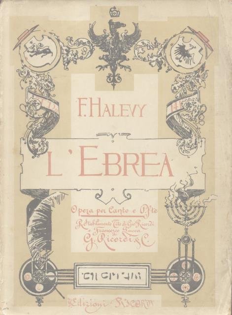 L'EBREA (1835). Opera in cinque atti di E.Scribe. Traduzione italiana … | Immagine principale