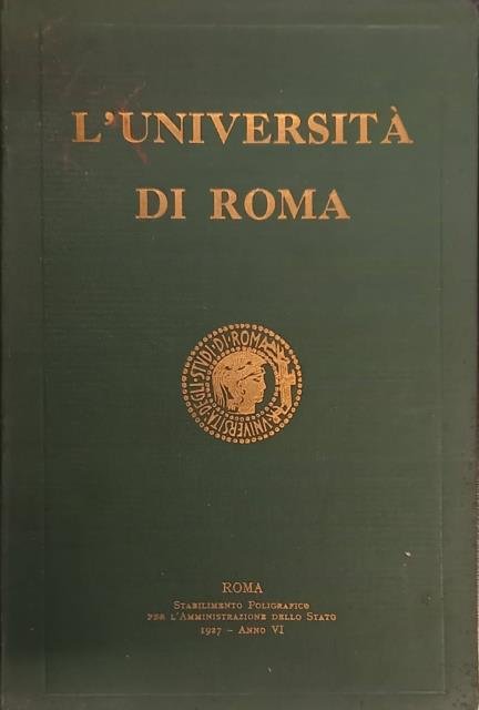 L'UNIVERSITÀ DI ROMA.