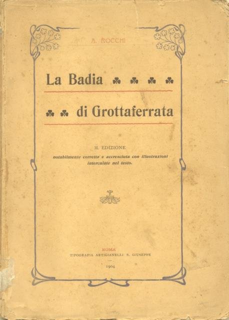 LA BADIA DI GROTTAFERRATA. | Immagine principale