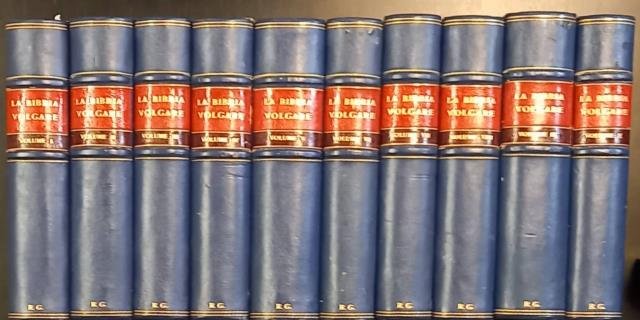 LA BIBBIA VOLGARE. Secondo rara edizione del I di Ottobre MCCCCLXXI. Ristampata per cura di Carlo Negroni. 1882-1887.
