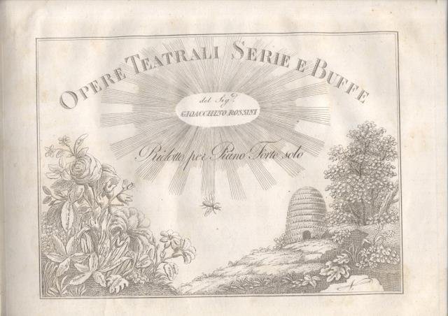 LA CENERENTOLA (1817). Melodramma giocoso in due atti di Jacopo Ferretti. Riduzione per Forte-Piano (o Cembalo) di Pietro Piazza, dedicata dall'Editore a Madamigella Enrichetta Bertolotti. 1820 circa (Pl.n°358, 865, 874-886).