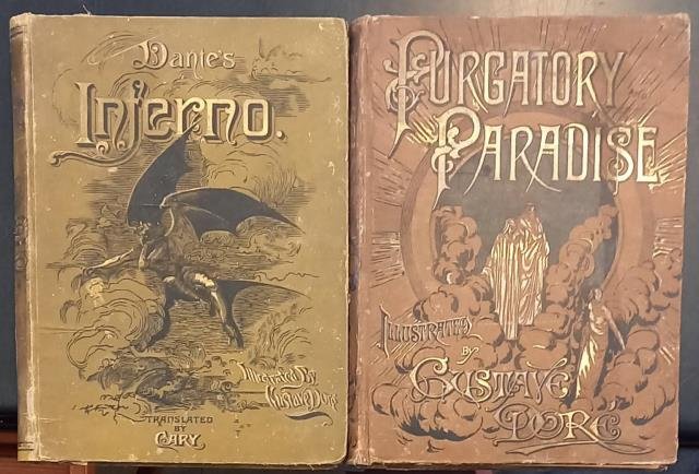 LA DIVINA COMMEDIA. DANTE'S INFERNO / PURGATORY AND PARADISE. Translated by Henry Francis cary from the original of Dante Alighieri, and illustrated with the designs of Gustave Doré. New Edition, with critical and explanatory notes. 1890 circa.
