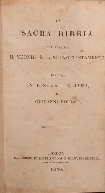 LA SACRA BIBBIA. Che contiene il Vecchio e il Nuovo … | Immagine principale