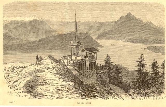 LE CHEMIN DE FER VITZNAU-RIGHI. seconda metà '800.