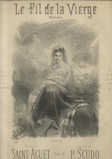 LE FIL DE LA VIERGE. Mélodie pour Contralto et Ténor …