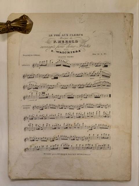 LE PRE' AU CLERCS. Musique arrangés pour deux Flutes par …