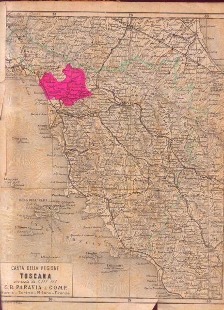 LE PROVINCIE D'ITALIA SOTTO L'ASPETTO GEOGRAFICO E STORICO. Regione Toscana: …