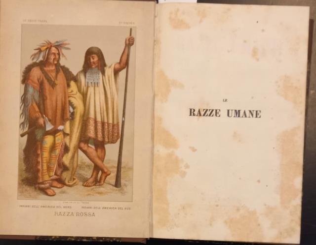 LE RAZZE UMANE. Opera illustrata da 341 incisioni e da …