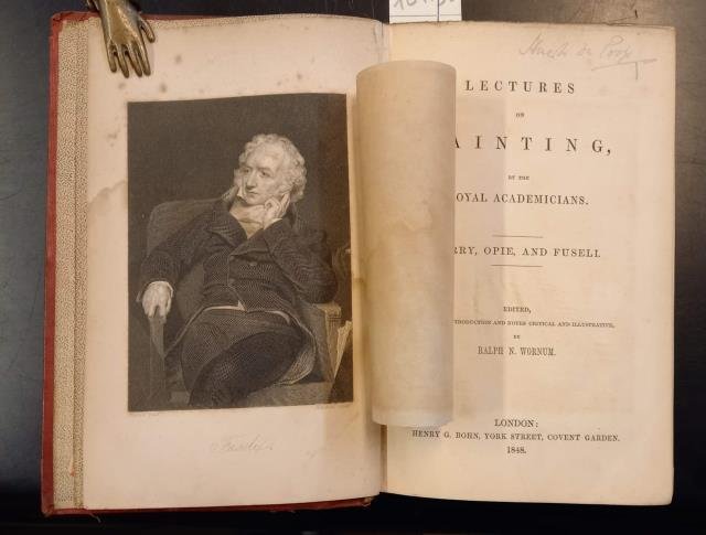 LECTURES ON PAINTING BY THE ROYAL ACADEMICIANS. Barry, Opie, and …