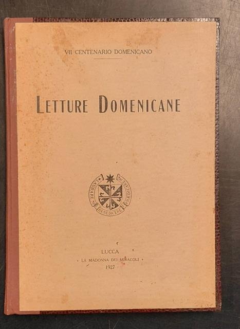 LETTURE DOMENICANE. Tenute a Lucca negli anni 1921 e 1922. | Immagine principale