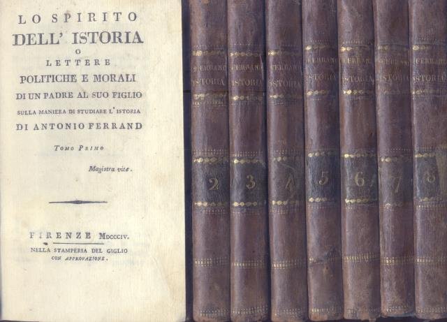 LO SPIRITO DELL'ISTORIA o LETTERE POLITICHE E MORALI DI UN …