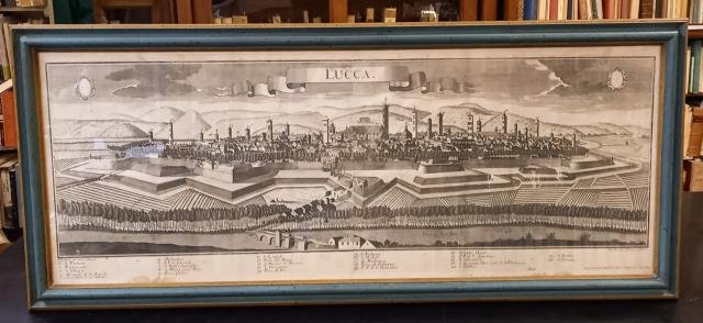LUCCA. Veduta panoramica della Città presa da Nord. 1740 circa.