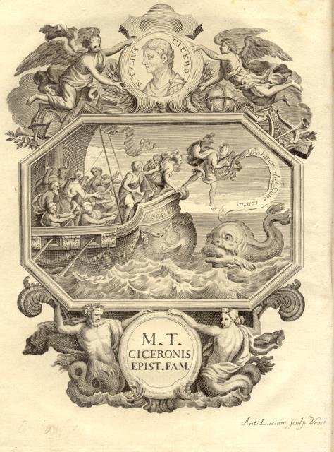 M.T. CICERONIS AD FAMILIARES EPISTOLAE. Interpretazione & Notis illustravit Philibertus …