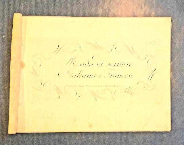 MODO DI SCRIVERE ITALIANO E FRANCESE. 1840 circa.