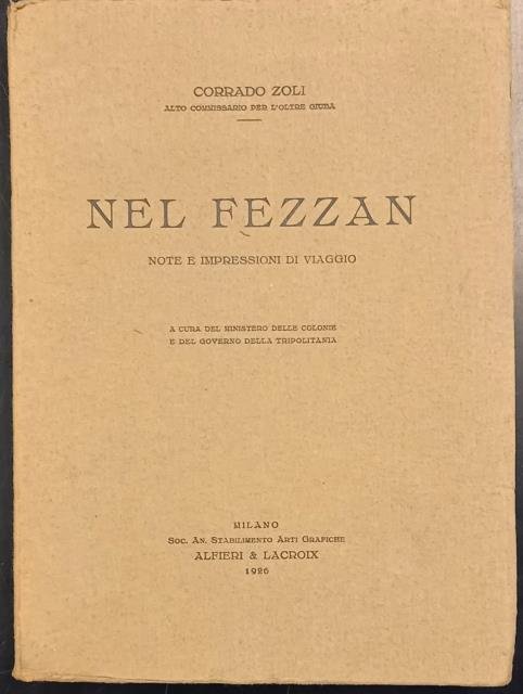 NEL FEZZAN. Note e impresioni di viaggio.