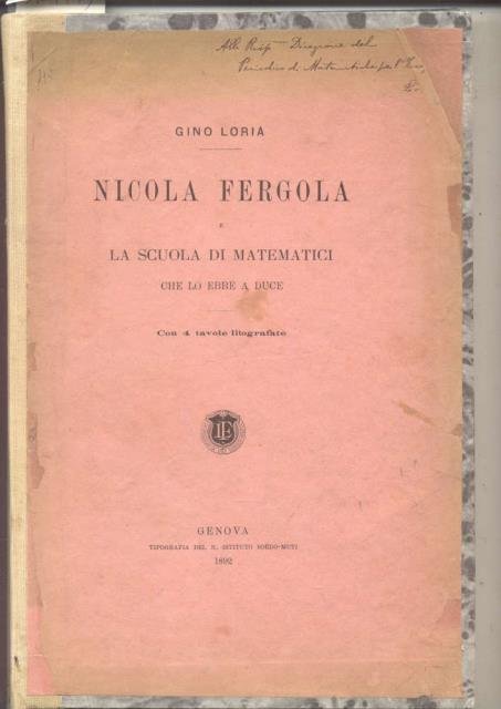 NICOLA FERGOLA E LA SCUOLA DI MATEMATICI CHE LO EBBE … | Immagine principale