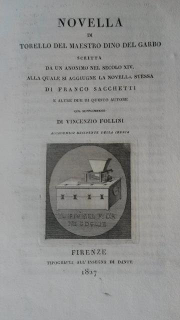 NOVELLA DI TORELLO DEL MAESTRO DINO DEL GARBO. Scritta da …