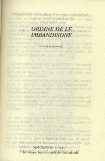 ORDINE DE LE IMBANDISONE.