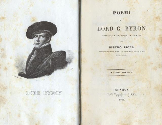 POEMI. Tradotti dall'originale inglese da Pietro Isola.