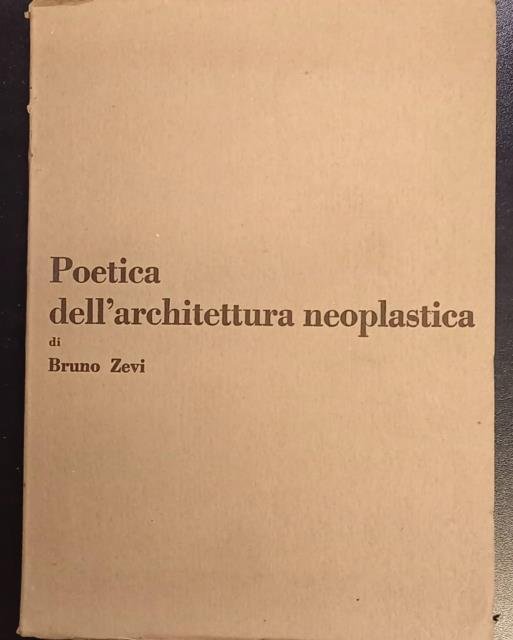 POETICA DELL'ARCHITETTURA NEO PLASTICA.