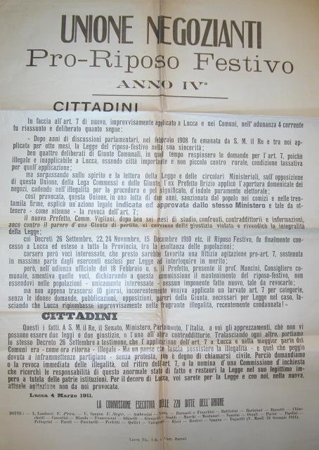 Raccolta di documenti a stampa della "Unione Negozianti Lucchesi Pro … | Immagine principale