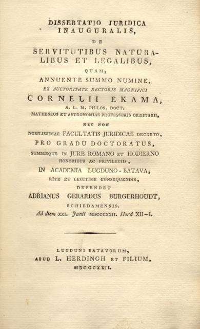 Raccolta rilegata di dieci "Dissertatio juridicae inauguralis" presso Accademie e …