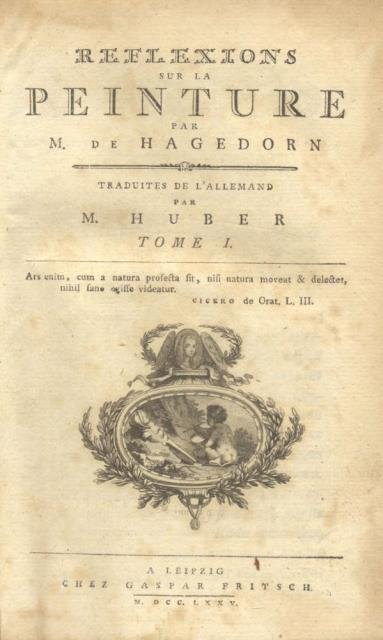 REFLEXIONS SUR LA PEINTURE. Traduites de l'Allemand par M. Huber.