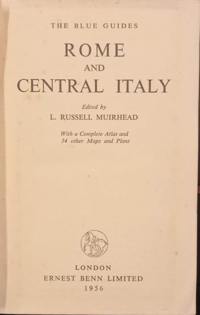 ROME AND CENTRAL ITALY. With a Complete Atlas and 54 …