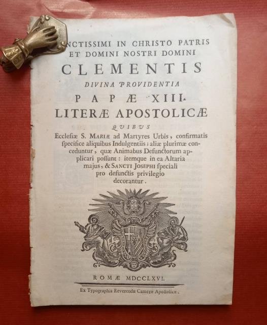 SANCTISSIMI IN CHRISTO PATRIS ET DOMINI NOSTRI DOMINI CLEMENTIS DIVINA …