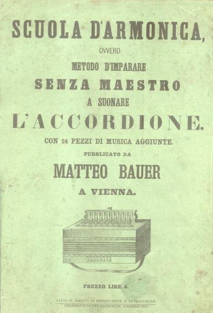 SCUOLA D'ARMONICA. Ovvero Metodo d'imparare senza maestro a suonare l'accordione. …