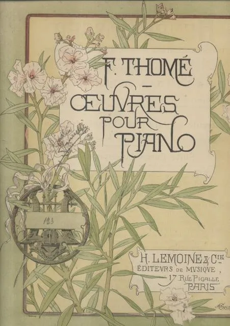 SÉRÉNADE. Oeuvre pour Piano (Op.123) (Pl.n°18271). | Immagine principale