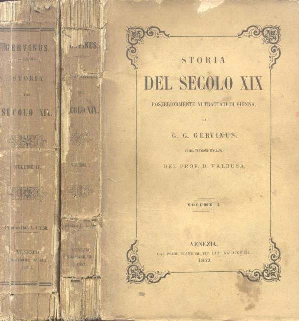 STORIA DEL SECOLO XIX POSTERIORMENTE AI TRATTATI DI VIENNA. Prina …