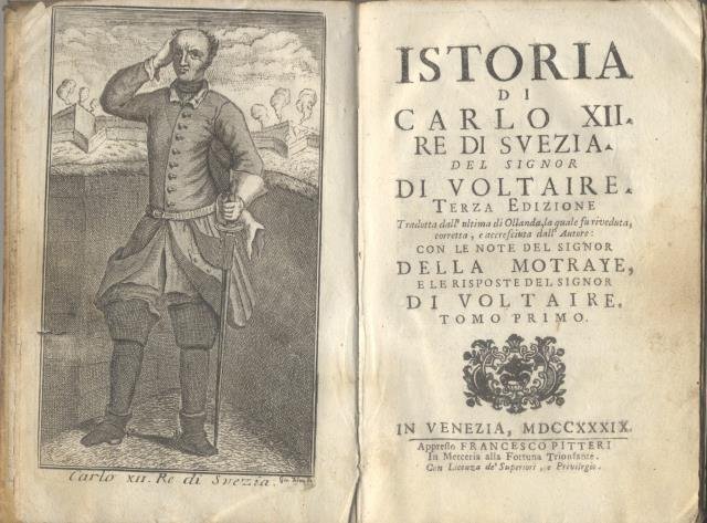 STORIA DI CARLO XII DI SVEZIA. Terza edizione, tradotta dall'ultima …