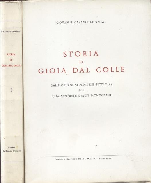STORIA DI GIOIA DEL COLLE. Dalle origini ai primi del …