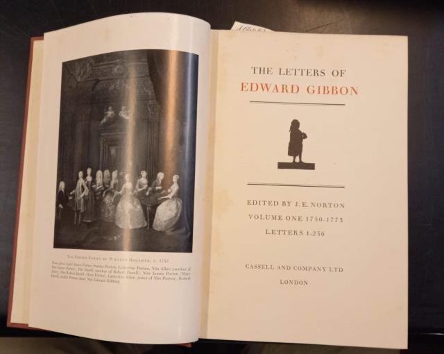 THE LETTERS OF EDWARD GIBBON. Edited by J.E. Norton.