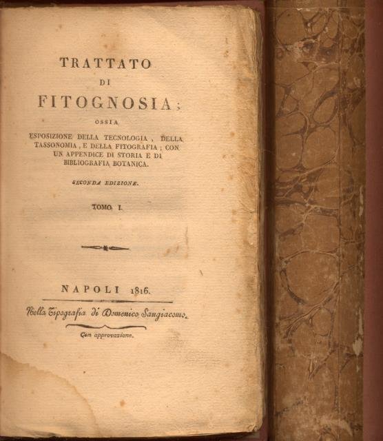 TRATTATO DI FITOGNOSIA. Ossia Esposizione della tecnologia, della tassonomia e …