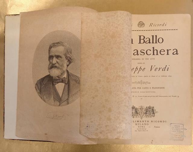 UN BALLO IN MASCHERA (1859). Melodramma in tre Atti. Opera …