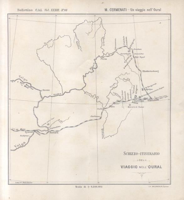 UN VIAGGIO NEI MONTI URALI. Con tre vedute e una …