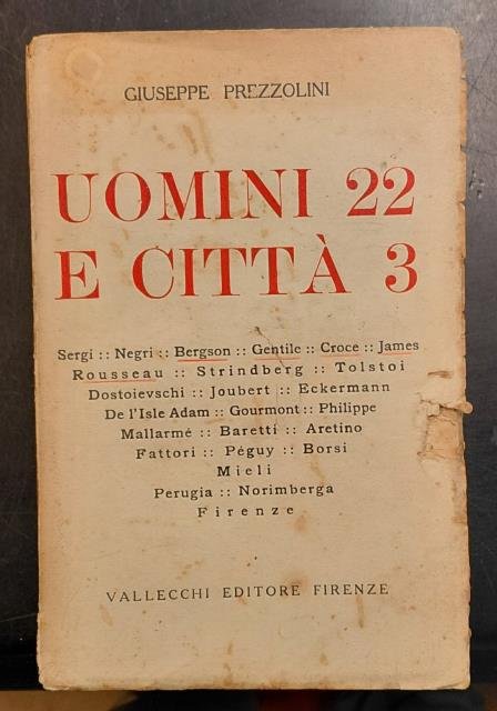 UOMINI 22 E CITTA' 3. (1920). | Immagine principale