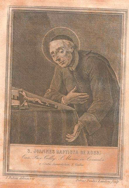 VITA DI SAN GIOVANNI BATTISTA DE ROSSI. Canonico della Basilica …
