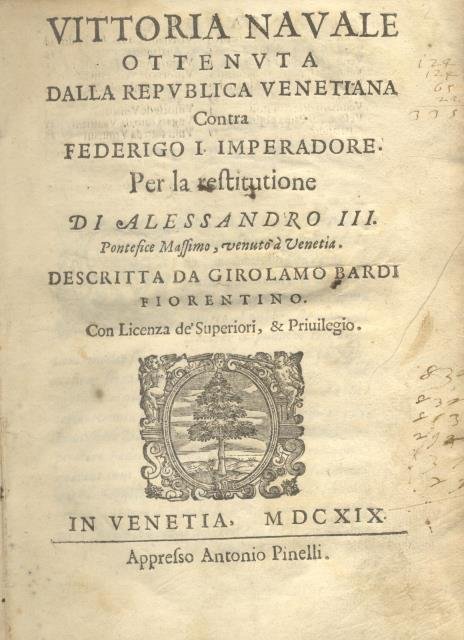 VITTORIA NAVALE OTTENUTA DALLA REPUBBLICA VENETIANA CONTRA FEDERIGO I IMPERADORE. … | Immagine principale