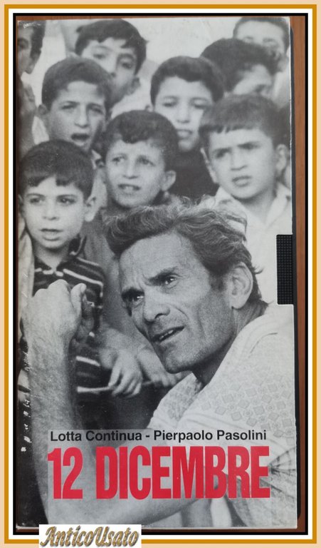 12 Dicembre Pier Paolo Pasolini VHS Lotta Continua videocassetta