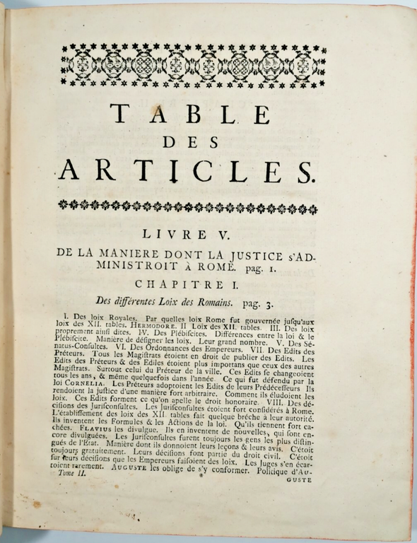 1766 La Republique Romaine Plan General De L'ancien Gouvernement De …